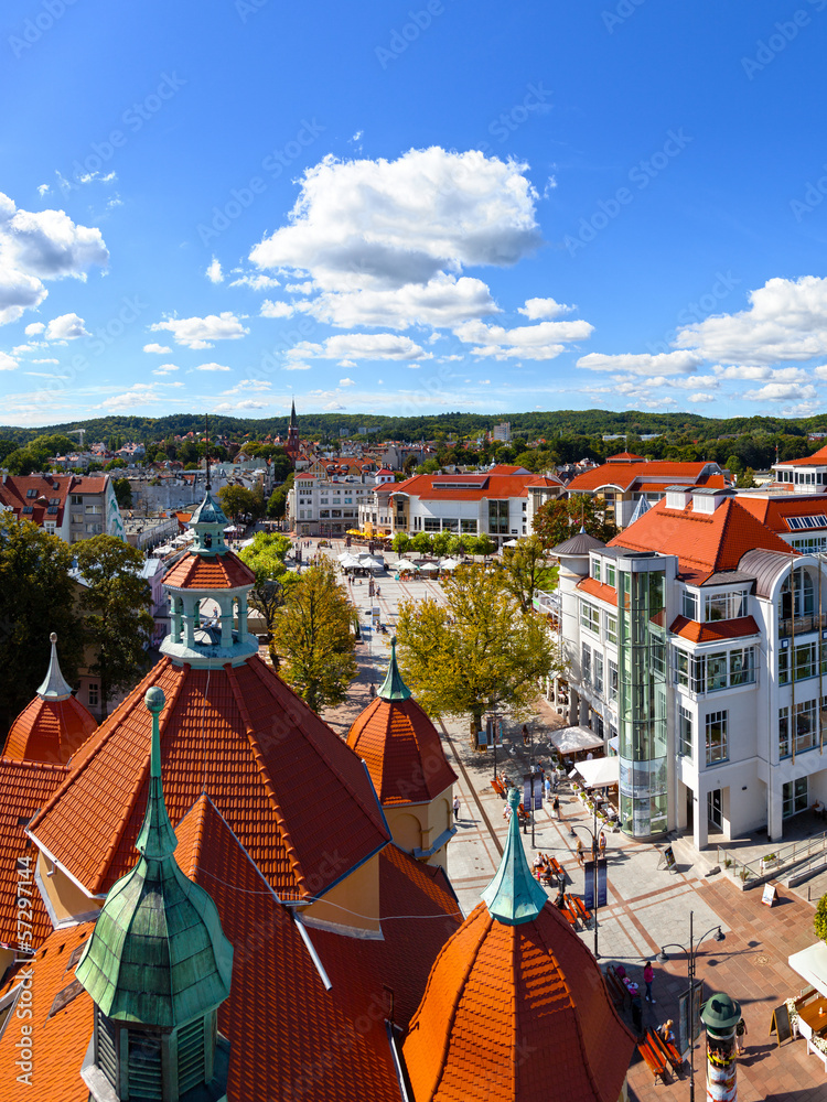 Obraz premium Beautiful architecture of Sopot, Poland.