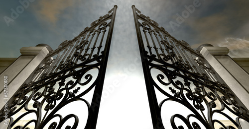 Foto Heavens Open Ornate Gates