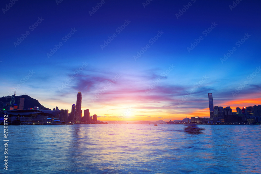 Hong kong sunset