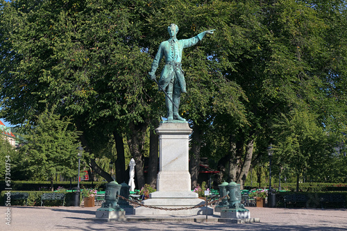 Statue of Charles XII in Stockholm, Sweden photo