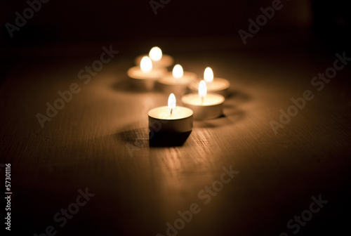 bougies chauffe plat photo