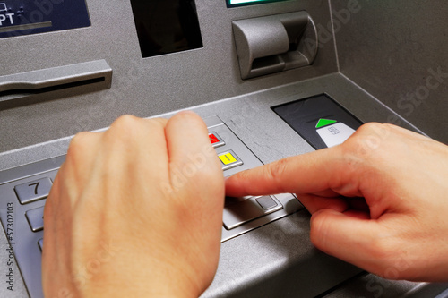 Press ATM EPP keyboard