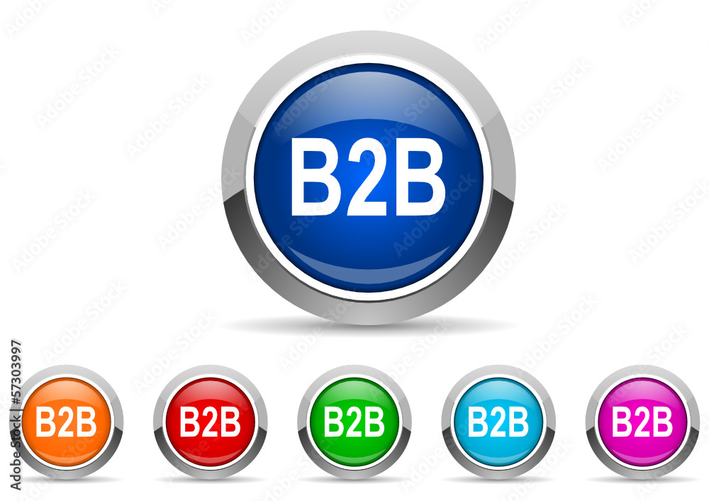 b2b icon vector set b2b icon vector set