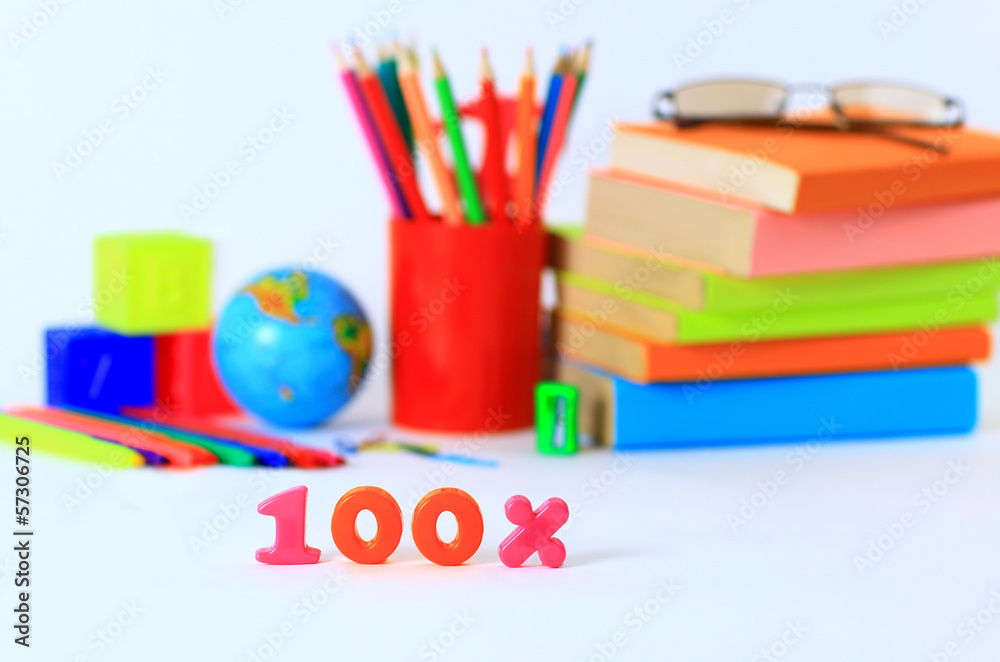 Fototapeta premium School accessories.