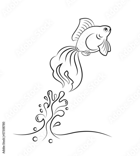 goldfish jumping