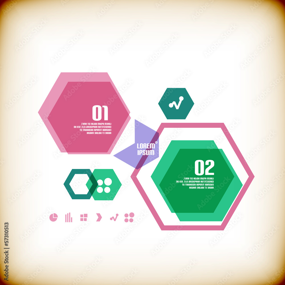 Modern geometrical banner design template