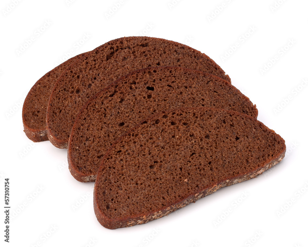 rye bread isolated on white background rye bread isolated on white background