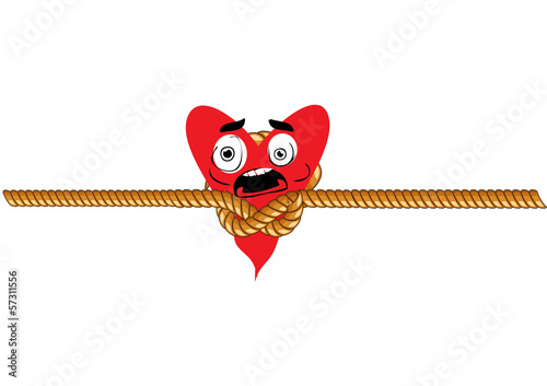 scared heart vector