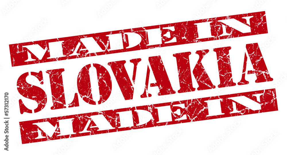 made in Slovakia grunge red stencil letters stamp made in Slovakia grunge red stencil letters stamp