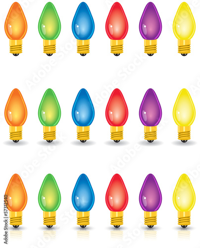 Individual Colored Christmas Lights