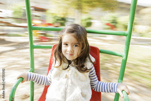 Little girl at playground