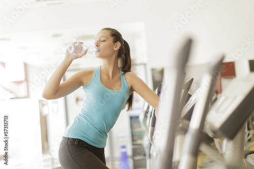 Young woman in the gym