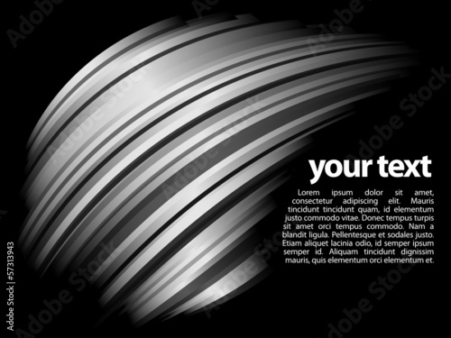 abstract dynamic rainbow design with black background