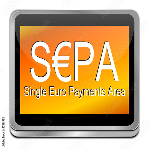 SEPA - Single Euro Payments Area - Button