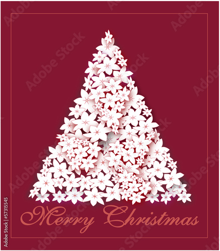 albero di Natale con fiori d'arancio
