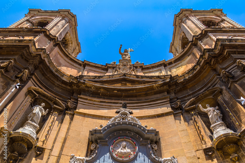 Santa Maria di Porto Salvo church at merchant street in Valletta