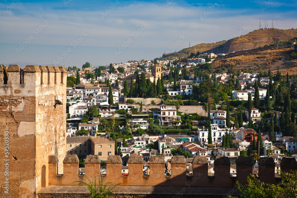 Wide View of Granada, Spain