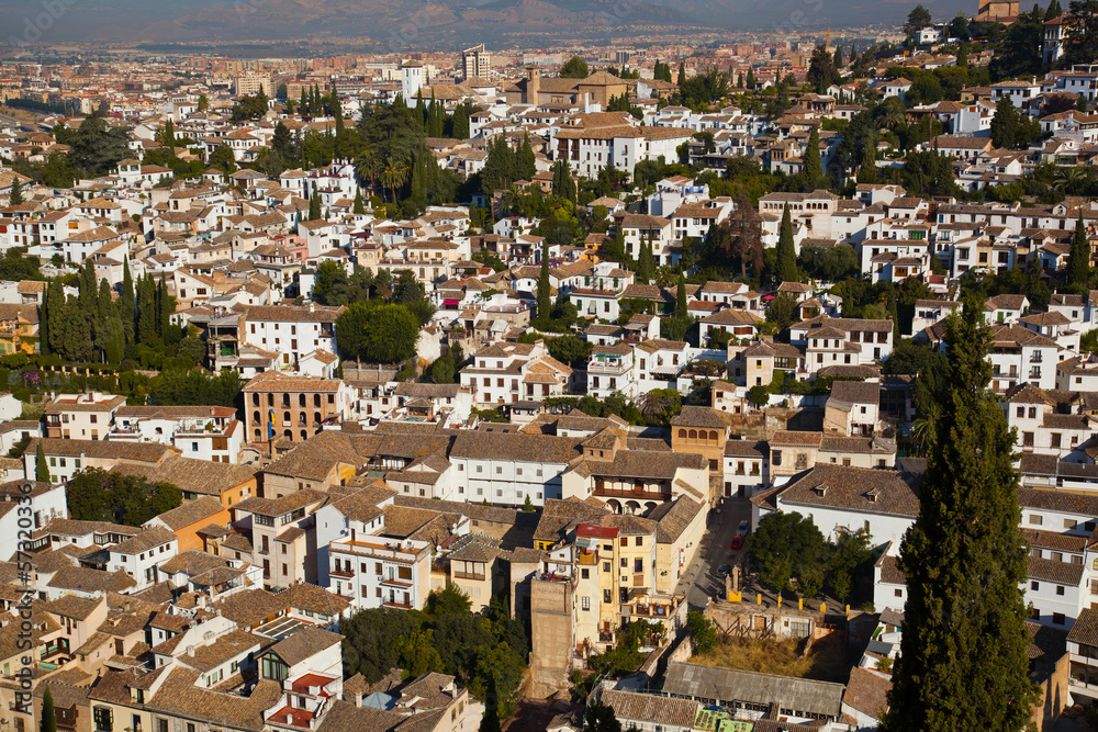Wide View of Granada, Spain