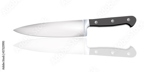 The Knife professional Chef restaurant.Vector