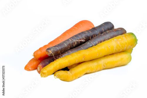 carottes aux couleurs panachées