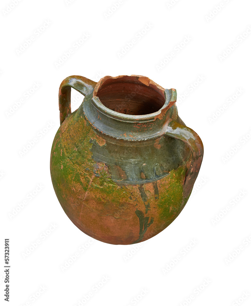old clay amphora