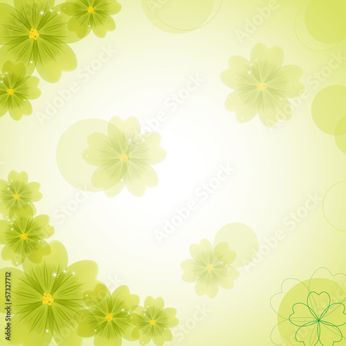 Abstract floral background, vector illustration
