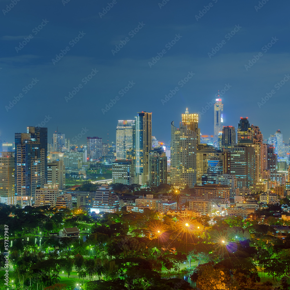 Fototapeta premium Bangkok night view