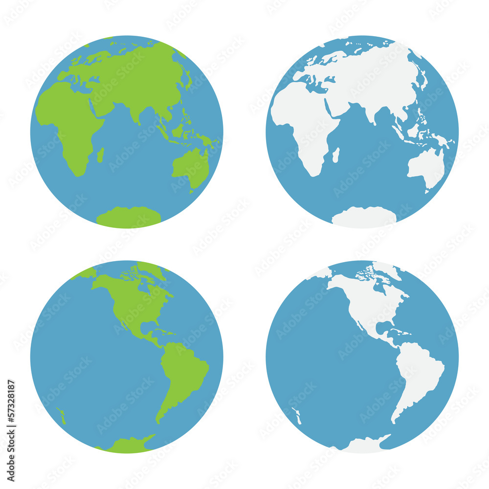 Globe earth vector icons Globe earth vector icons