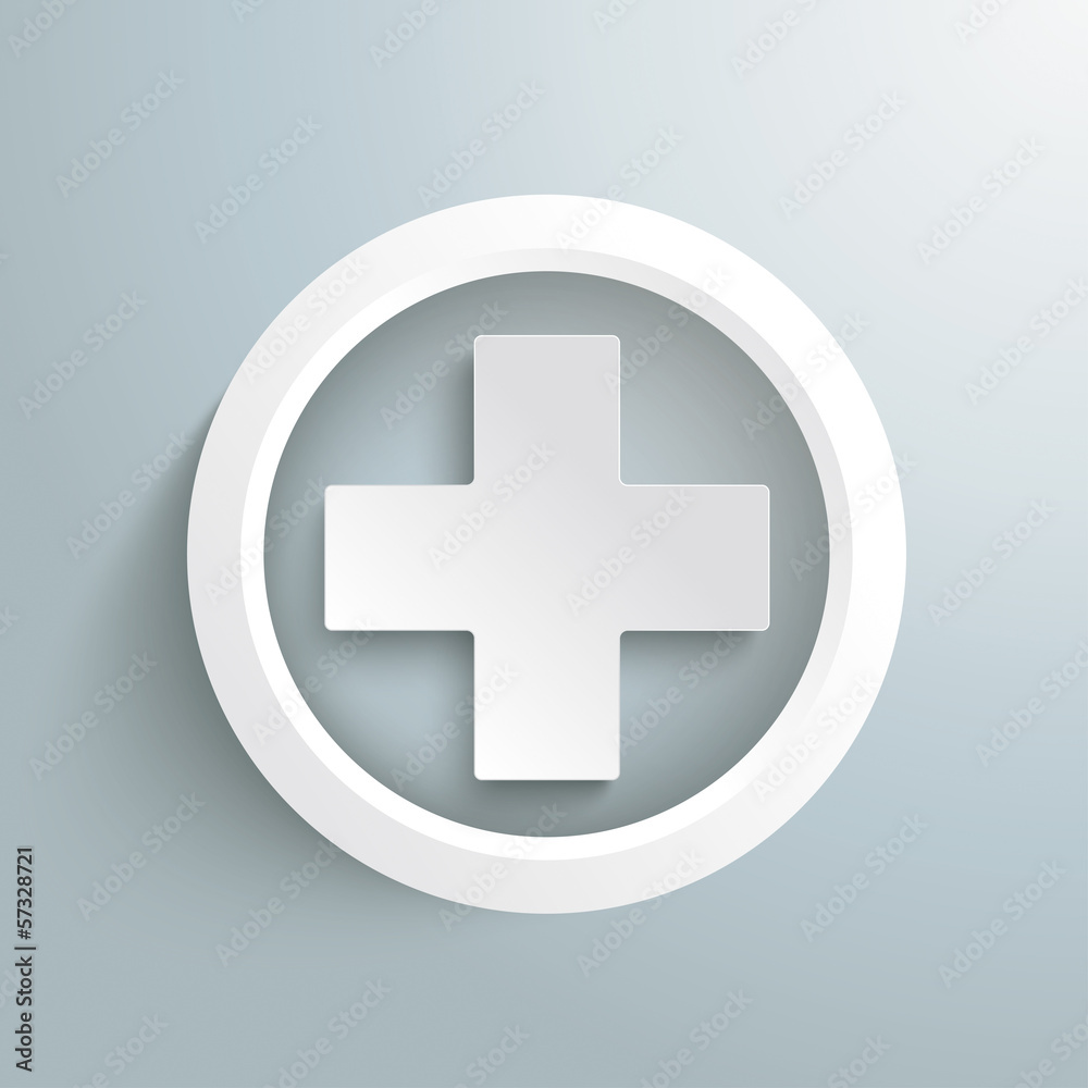 White Plus Symbol White Ring PiAd White Plus Symbol White Ring PiAd