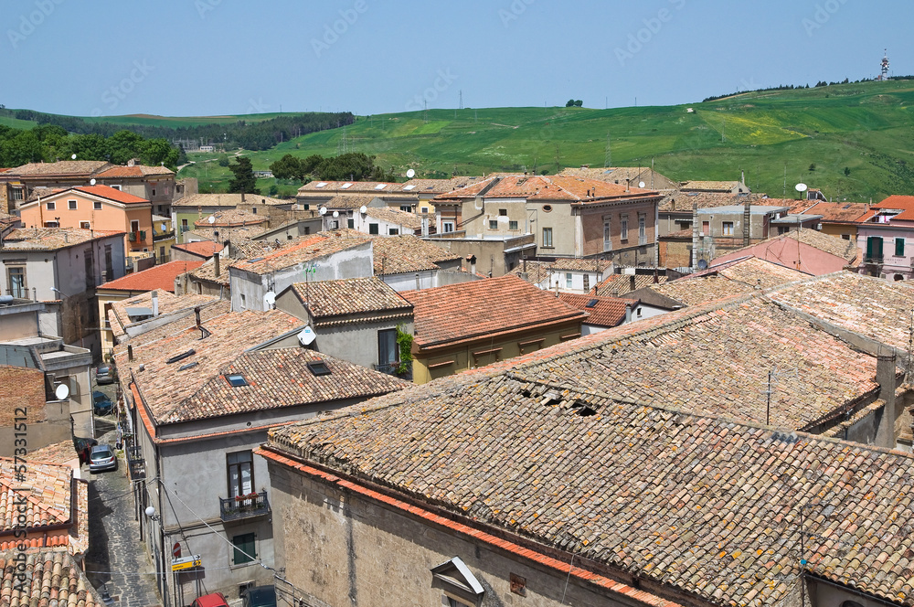 Panoramic view of Melfi. Basilicata. Italy.