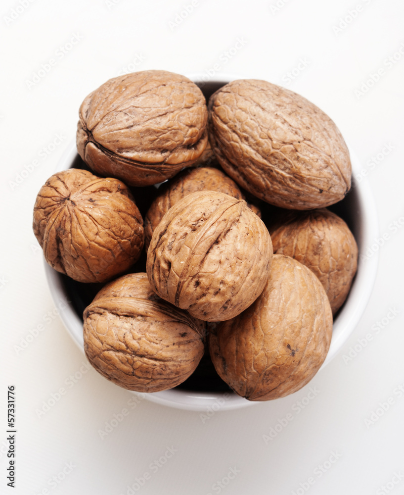 walnut isolated on a white background walnut isolated on a white background