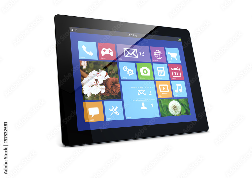 mobile device with touchscreen interface mobile device with touchscreen interface