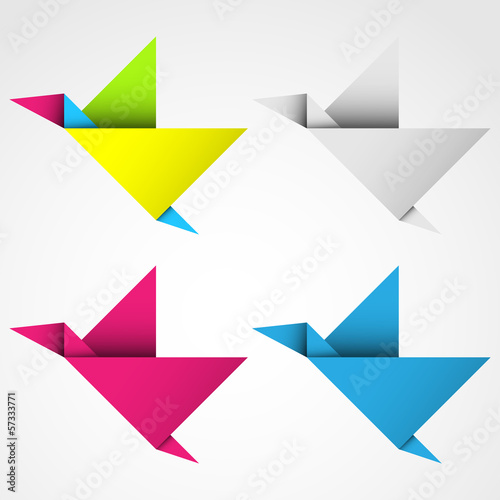 ptak origami zestaw logo