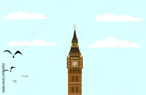 Big Ben Blue Skies