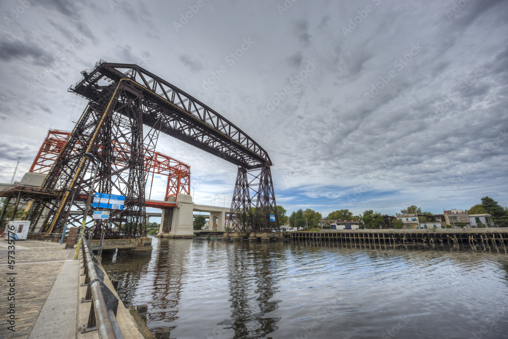 Obraz premium Avellaneda bridge in Buenos Aires, Argentina.