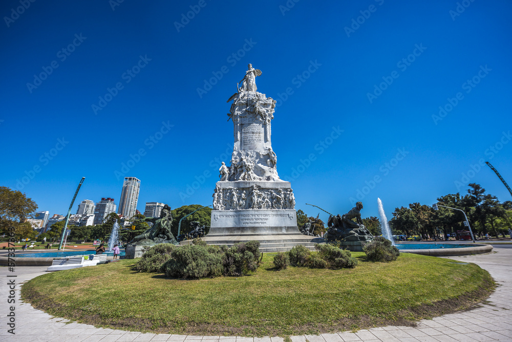 Four Regions monument in Buenos Aires, Argentina Four Regions monument in Buenos Aires, Argentina