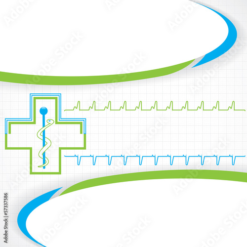 Abstract blue grid medical background