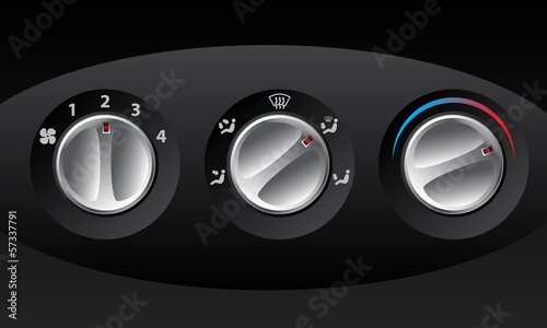 Retro analog temperature controls