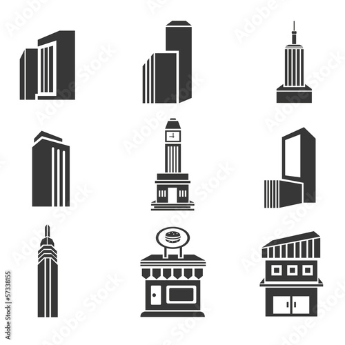 building icons set