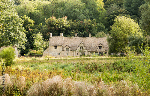 Old houses in Cotswold district of England #57340570
