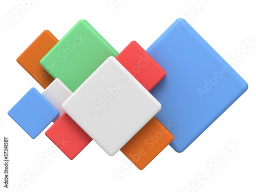 Free Download Abstract colored square 3d background. - GFXLoad