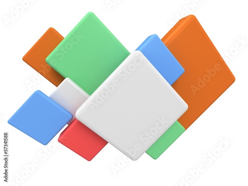 Free Download Abstract colored square 3d background. - GFXLoad