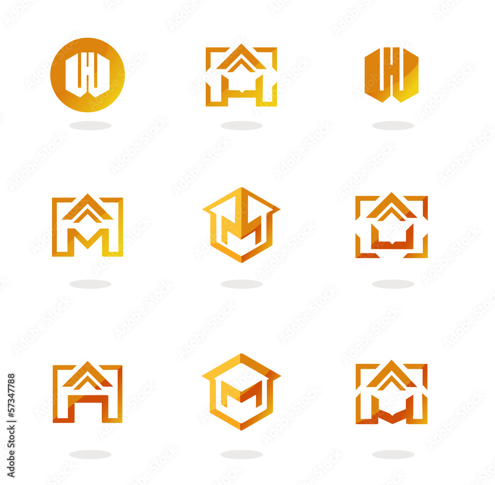 Set of abstract symbols on construction topics Set of abstract symbols on construction topics