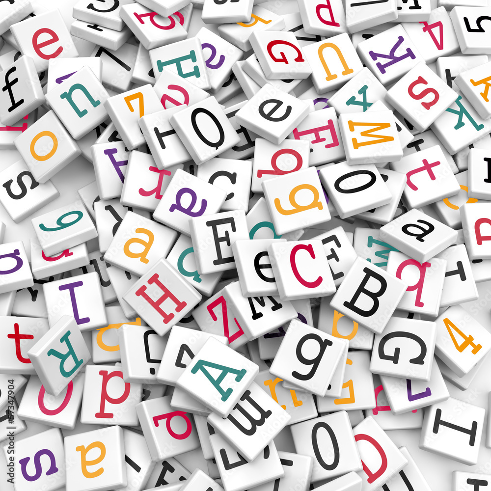 Alphabetic characters Information concept StockIllustration Adobe