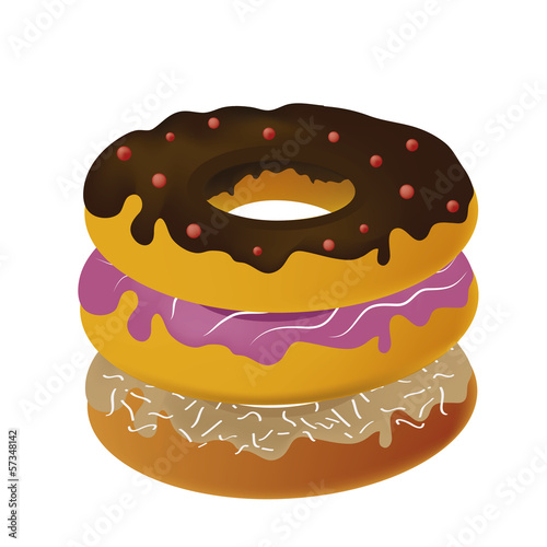 a pile of donuts