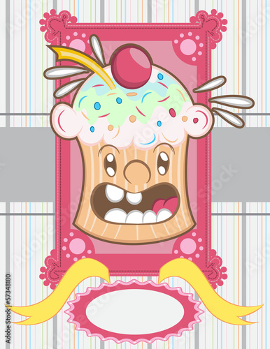 Illustration vector candies card