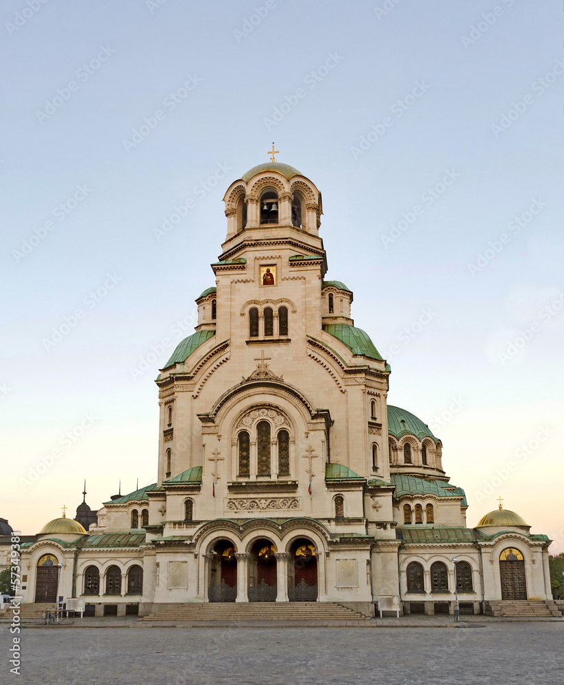 View of Alexander Nevsky  Cathedral in Sofia, Bulgaria