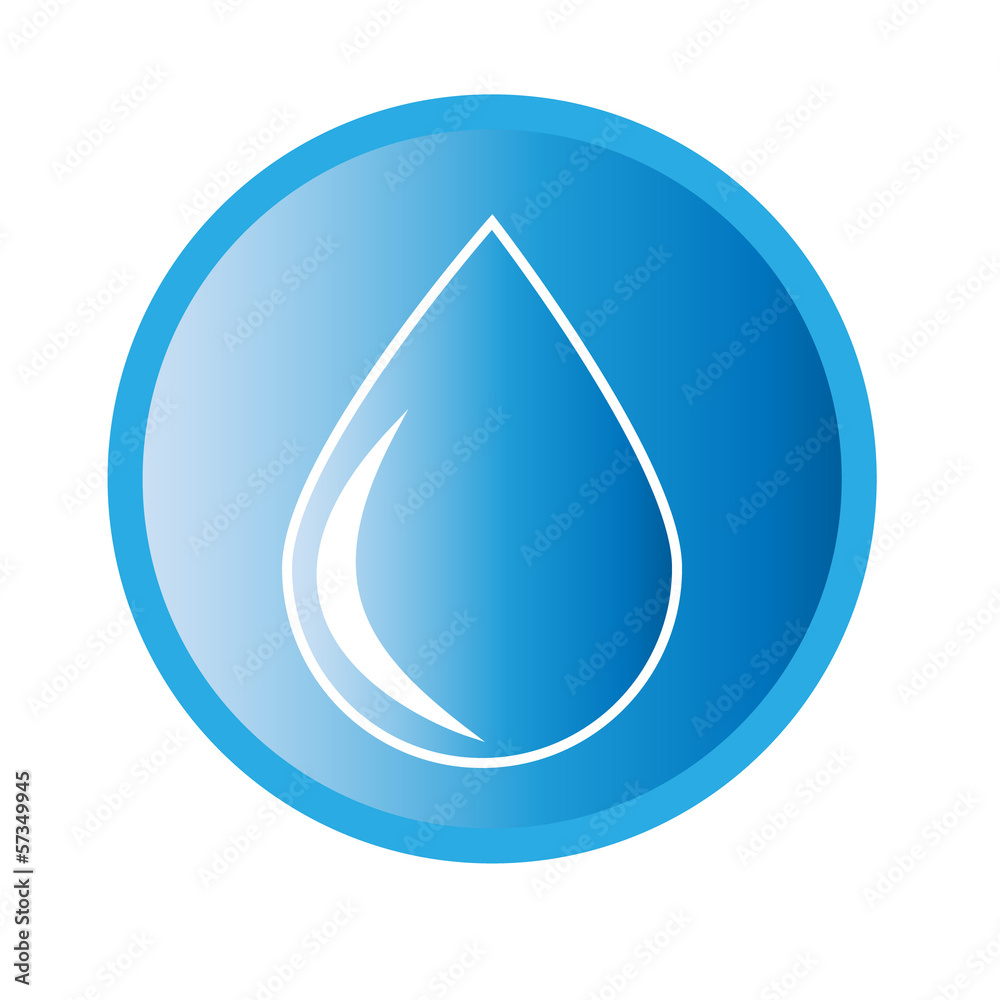Vector cats illustration of Water drop icon Vector cats illustration of Water drop icon