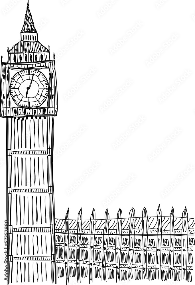 Easy 3d!! How to draw a Big Ben, London - 3D Trick Art on Paper - YouTube