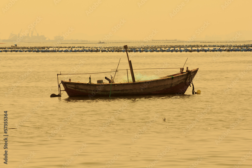 Fishing Boat at Sunrise